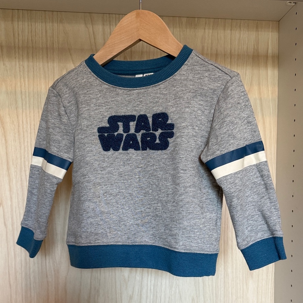 Janie & Jack x Star Wars striped sleeve sweatshirt